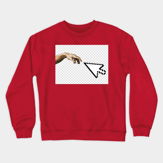 Creation of Adam by Michelangelo Crewneck Sweatshirt by polymega